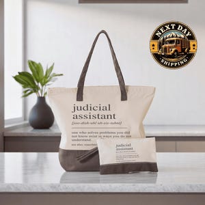 Judicial Assistant Definition Tote Bag: Appreciation Gift
