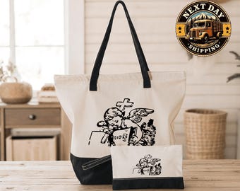 Christian Tote Bag, Faith Inspired Gift, Bible Verse Tote for Women, Religious Daily Carry Bag