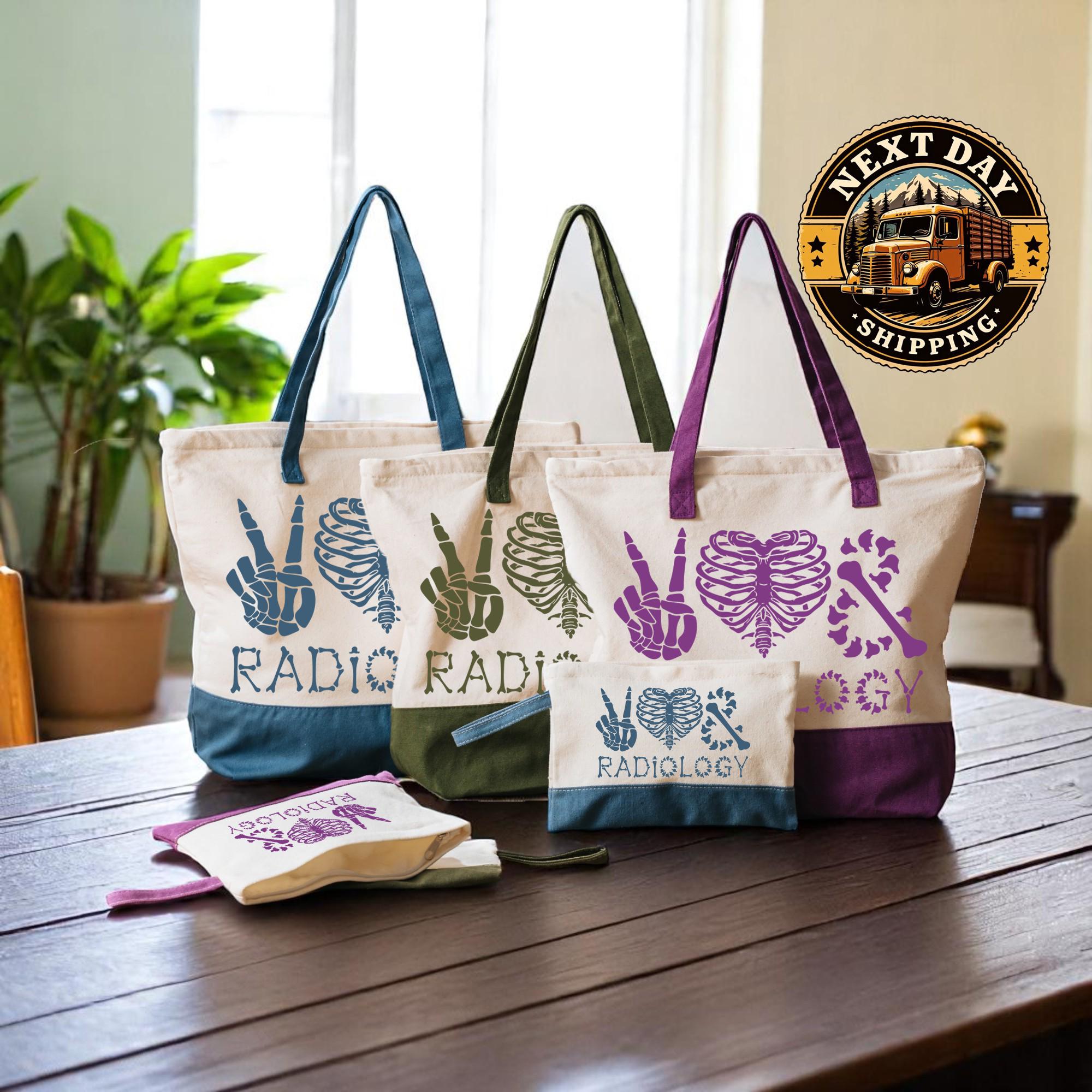 Radiology Canvas Tote Bag, Radiology Tech Work Tote, Medical