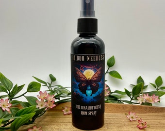 Gothic / Alternative Room Spray. Freesia, Magnolia and Honey air Freshener,  Floral scented strong fragrance. The Luna Butterfly