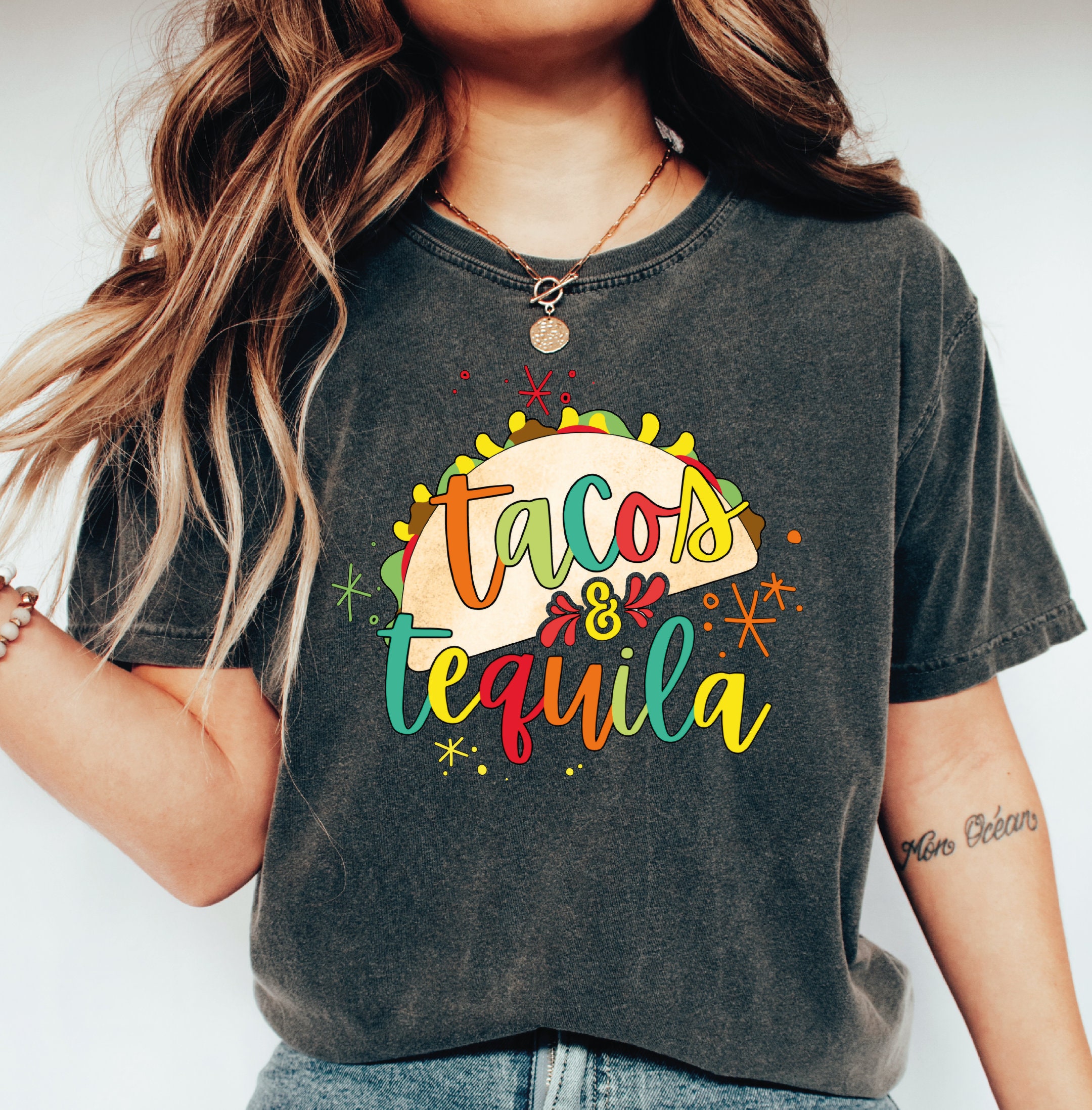 Tacos and Tequila Shirts Mexican Fiesta Shirt Cinco De Mayo Etsy