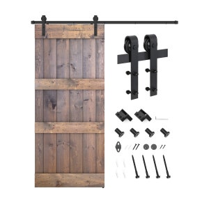 ESSENCALIY Customizable Solid Wood Barn Door With Hardware Kit Made-In-USA DIY image 9