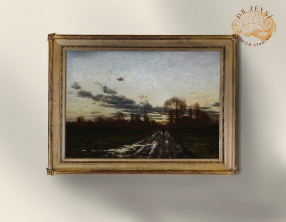 PRINTABLE sunrise Poster Antique / Vintage Landscape - Etsy