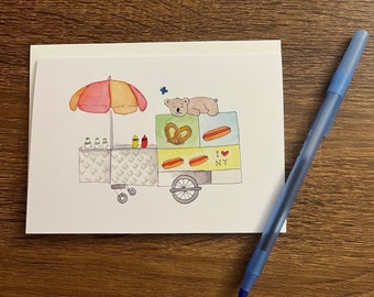 Aussie in NYC Card - Koala-ty Hot Dogs - Greetings from NYC Card - Empire State Card