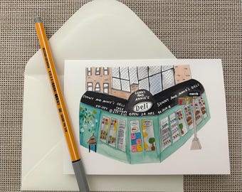 Sunny and Annie’s Deli New York; NYC Storefont Bodega Card; Greetings from New York City