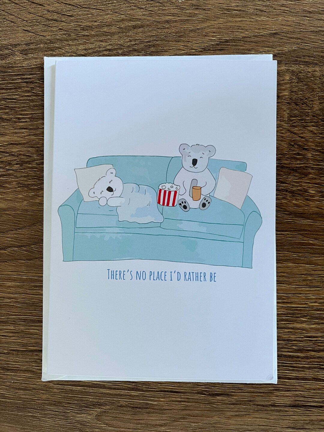 Theres No Place Id Rather Be Koalas on Couch Card Koala Etsy