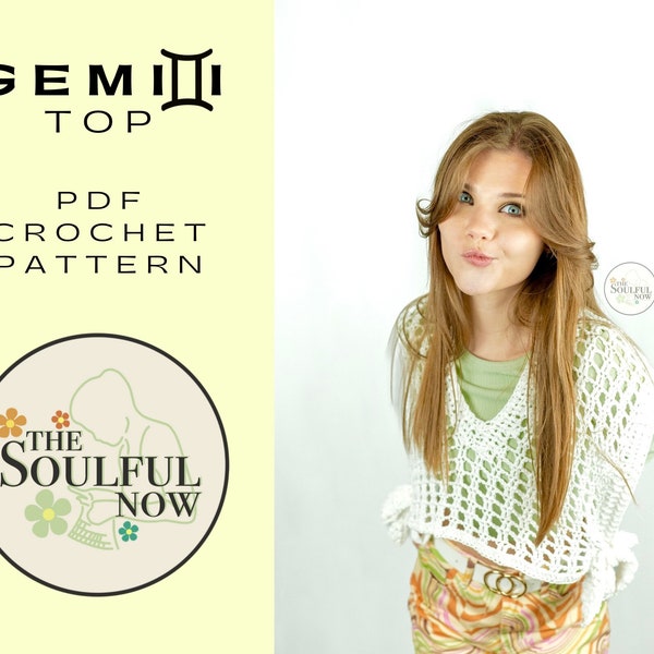 Gemini Top Crochet PDF Pattern