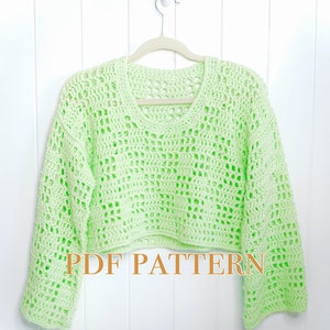Check Mesh Top Crochet Pattern