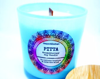 Candela aromaterapica ayurvedica biologica per bilanciamento dei dosha