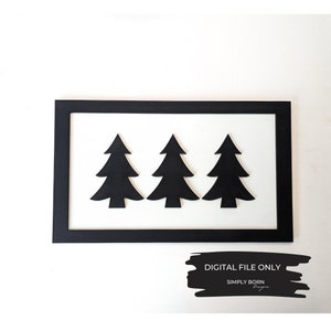 Pine Tree SVG, Tree Decor Laser Cut File, Tree svg, Glowforge Ready File, Laser Ready File, Christmas Decor Digital File, Winter Decor File
