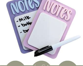 Notes Dry Ease Board Digital File, Notes SVG, Dry Erase SVG, Notes Magnet SVG