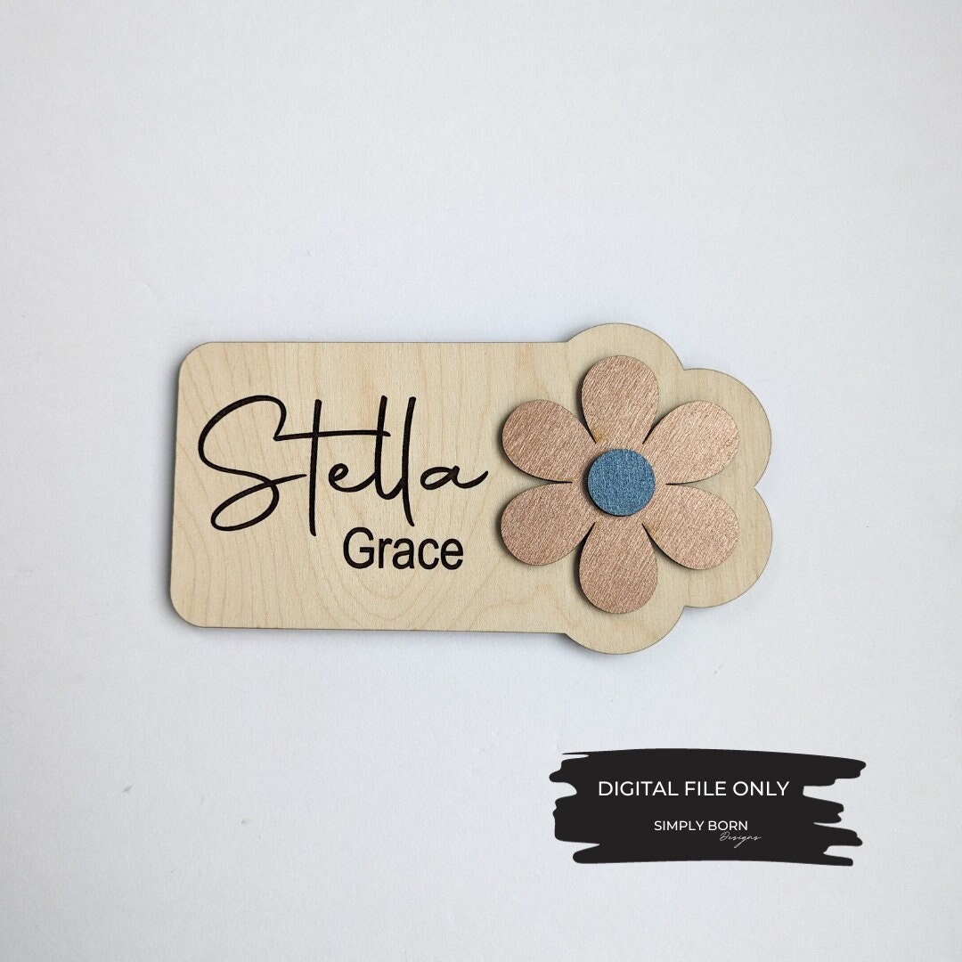 SVG, Flower Name SVG, Flower Name Sign, Girl Room Name Sign SVG, Girl