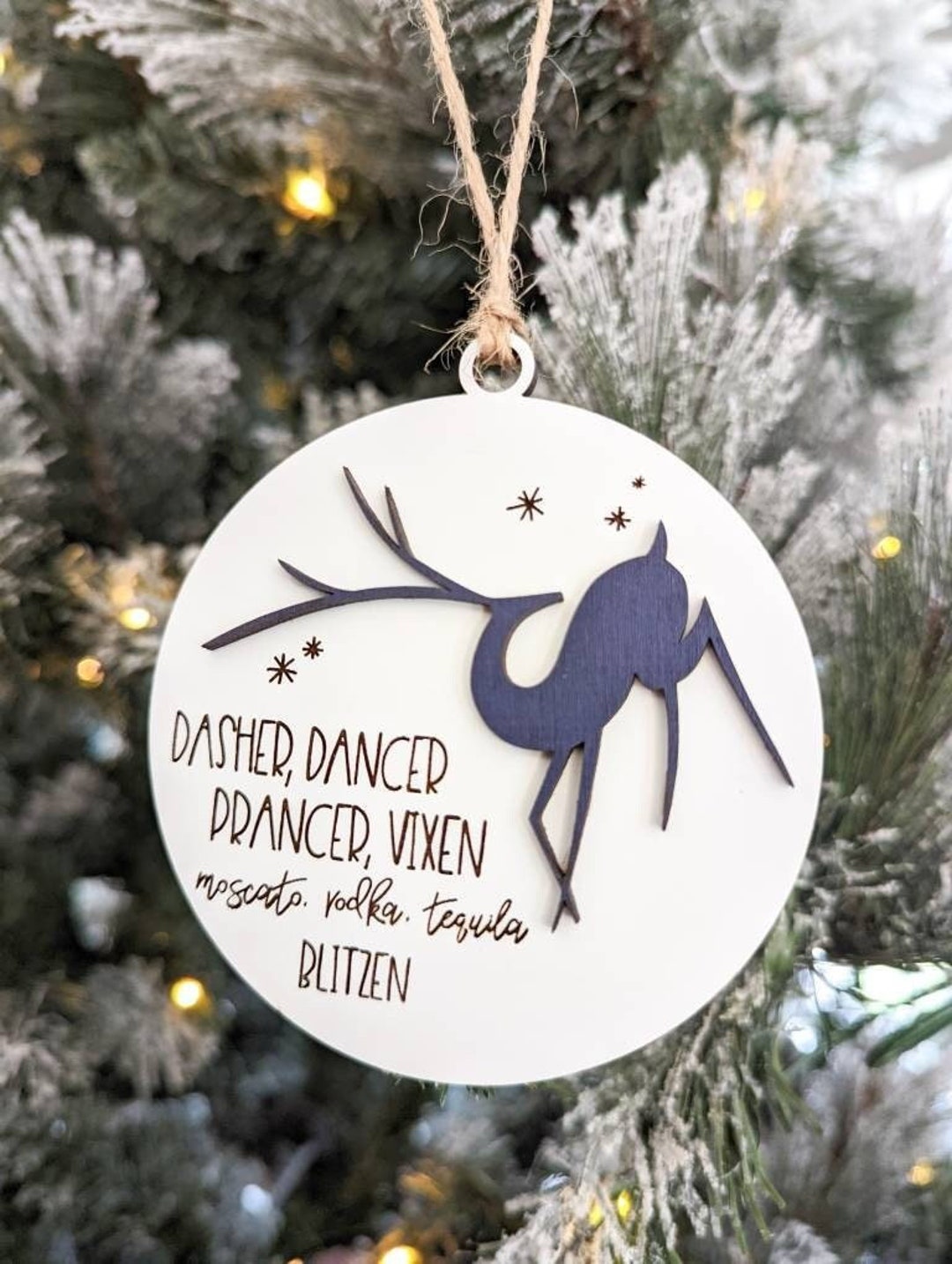 Funny Ornament, Drinking Ornament, Alcohol Ornament, Booze Ornament