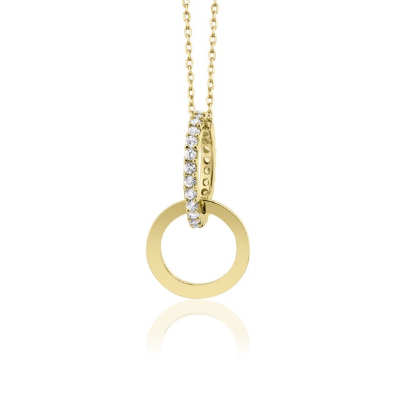 White and Black Diamond Abstract Olympic Pendant Necklace - 1.2 Carat |  Black diamond pendant, Diamond drop pendant, Diamond drop earrings