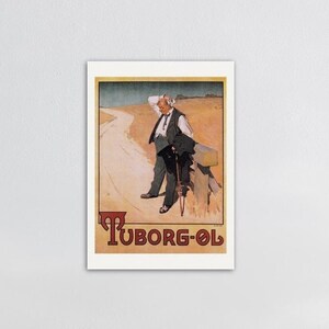 Vintage Advertising Poster Reprint Poster Tuborg Ol Advertising