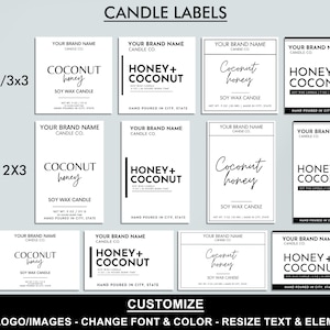 Editable Candle Business Bundle, Care Instructions, Thank You Card, Candle Label, Wax Melt, Canva Template, Invoice, Order Form, Price List image 3