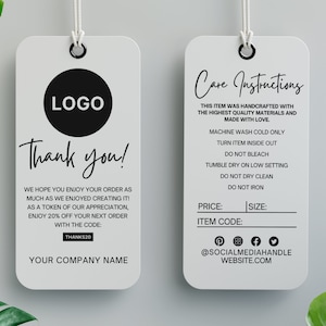 Custom Hang Tag Stamp for Garment With Size and Composition, Custom  Clothing Tags and Labels, DIY Clothing Shop Labels, Clothing Hang Tags 