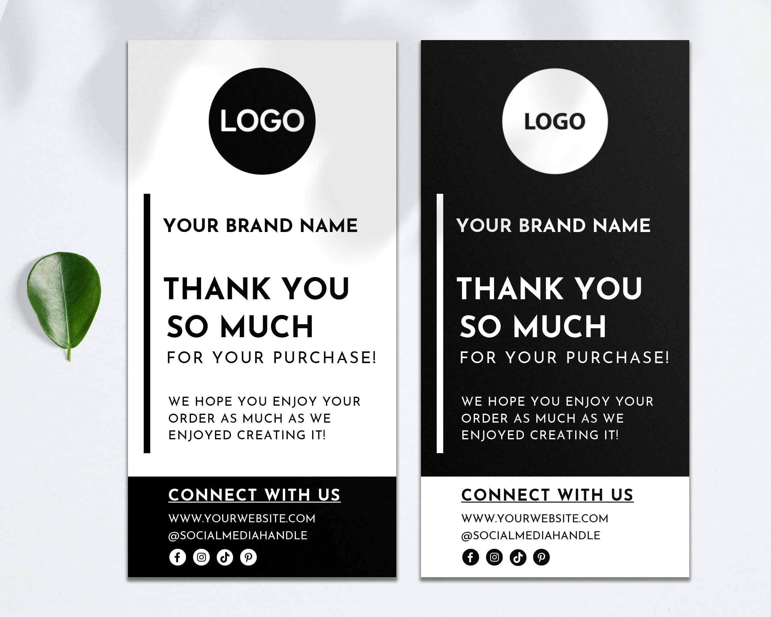Editable Box Label Template, Packaging Insert Design, Custom Packaging ...