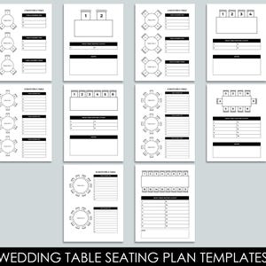Hochzeitstisch-Sitzplaner, Runder Tisch Sitzplan, Sitzordnung für den Event-Empfang, Head Table Planner, bearbeitbare Canva-Vorlage