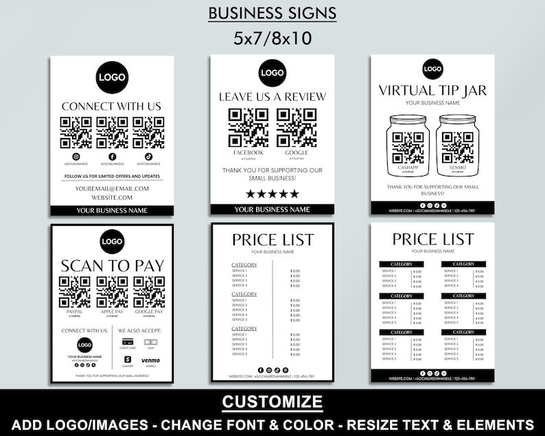 Editable Candle Business Bundle, Care Instructions, Thank You Card, Candle Label, Wax Melt, Canva Template, Invoice, Order Form, Price List image 8