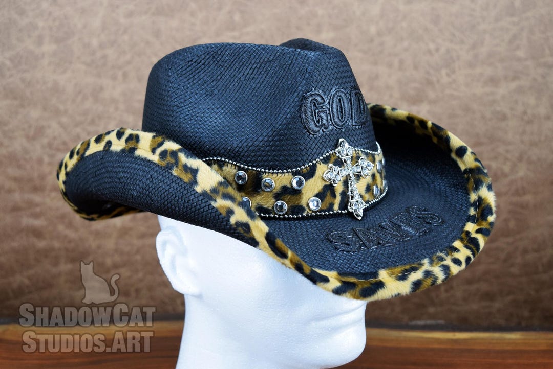 Black The Suede Cheetah Hat main image 0