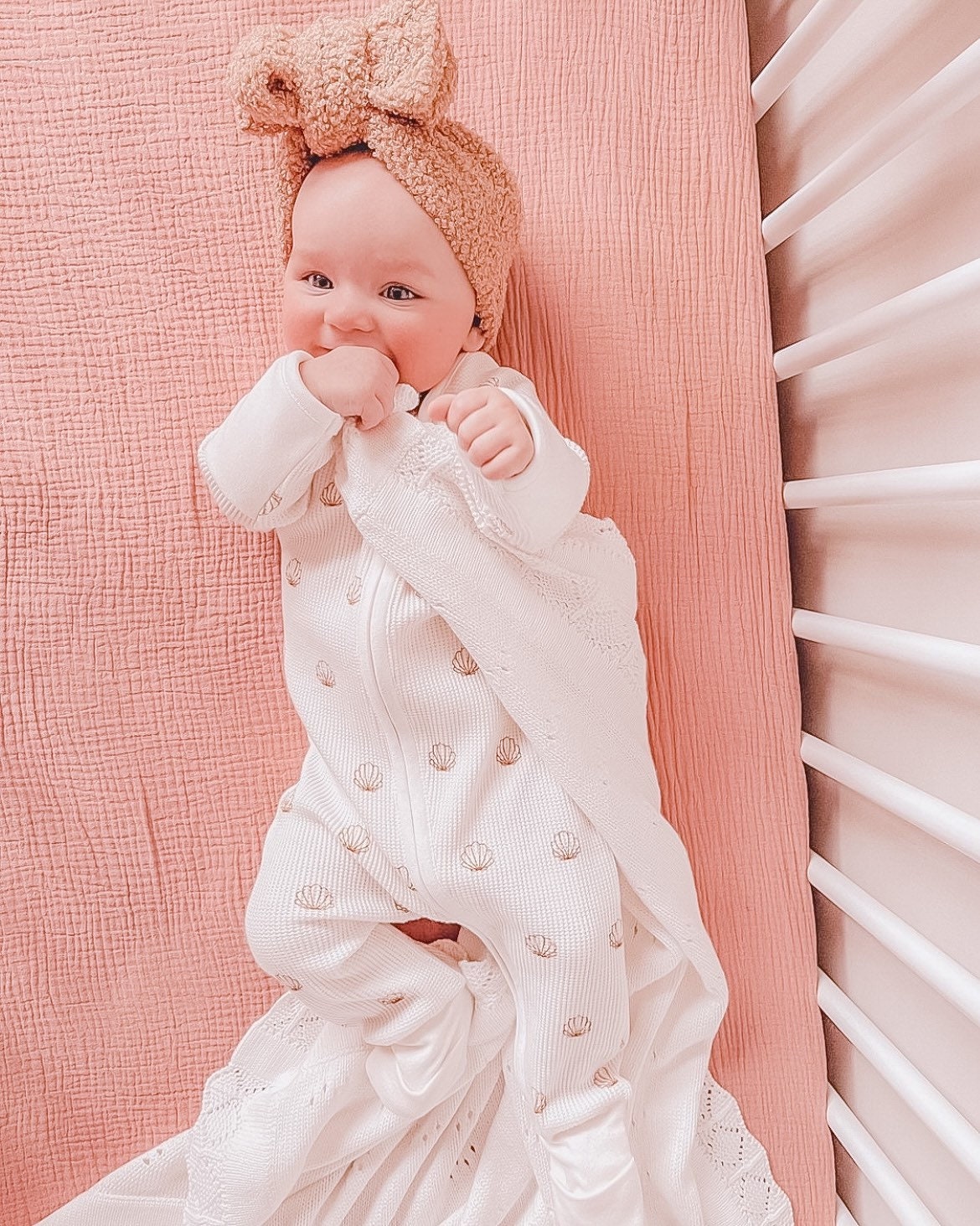 Fitted Cot Sheet Tea Rose. Perfect for Your Babys Cot Crib Etsy Australia