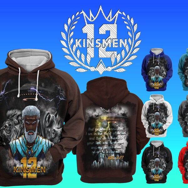 In The MIDST OF ISRAEL | 12 Tribes of Israel | Sublimated Hoodie | Hebrew Clothing | Israelite Clothing | Israelite Garments | Hoodie