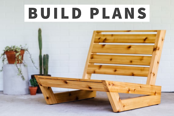 Wooden lounge chair plans sale