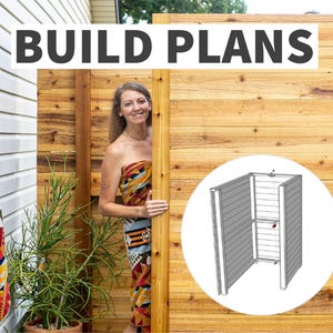Planos para construir una ducha exterior: ducha de jardín con opción de agua caliente (hazlo tú mismo) / Descarga digital en PDF