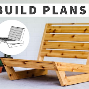 Modern Lounge Chair Plans – DIY Outdoor Chair Build | PDF Woodworking Plans