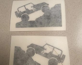 easter eggs 1"x1.75" 4 total. 2 each way, great for windshields jeep