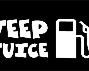 JEEP JUICE great for gas tank lids 3.5"x 1.5"