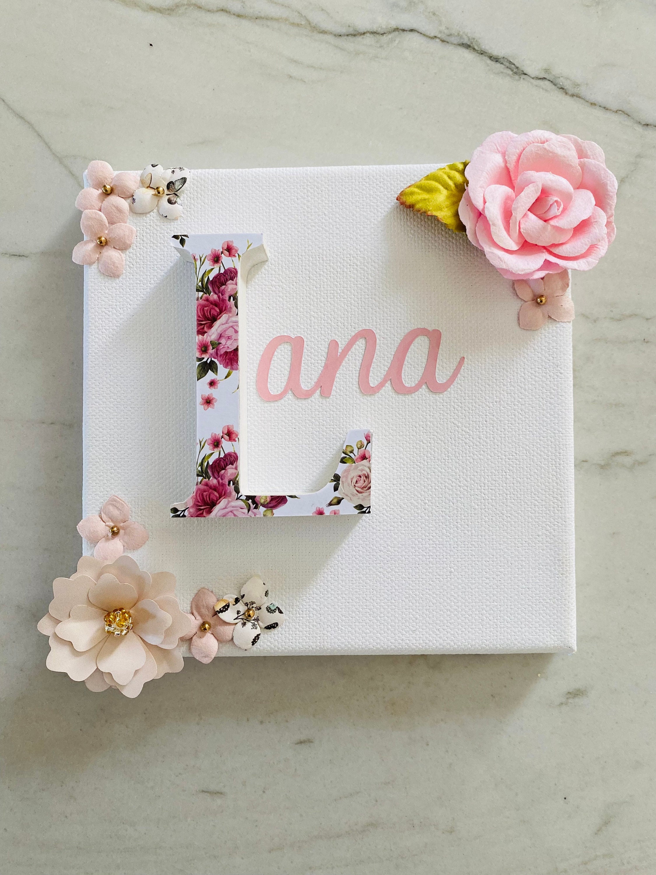 Toile Personnalisable Prénom Bébé et Enfant