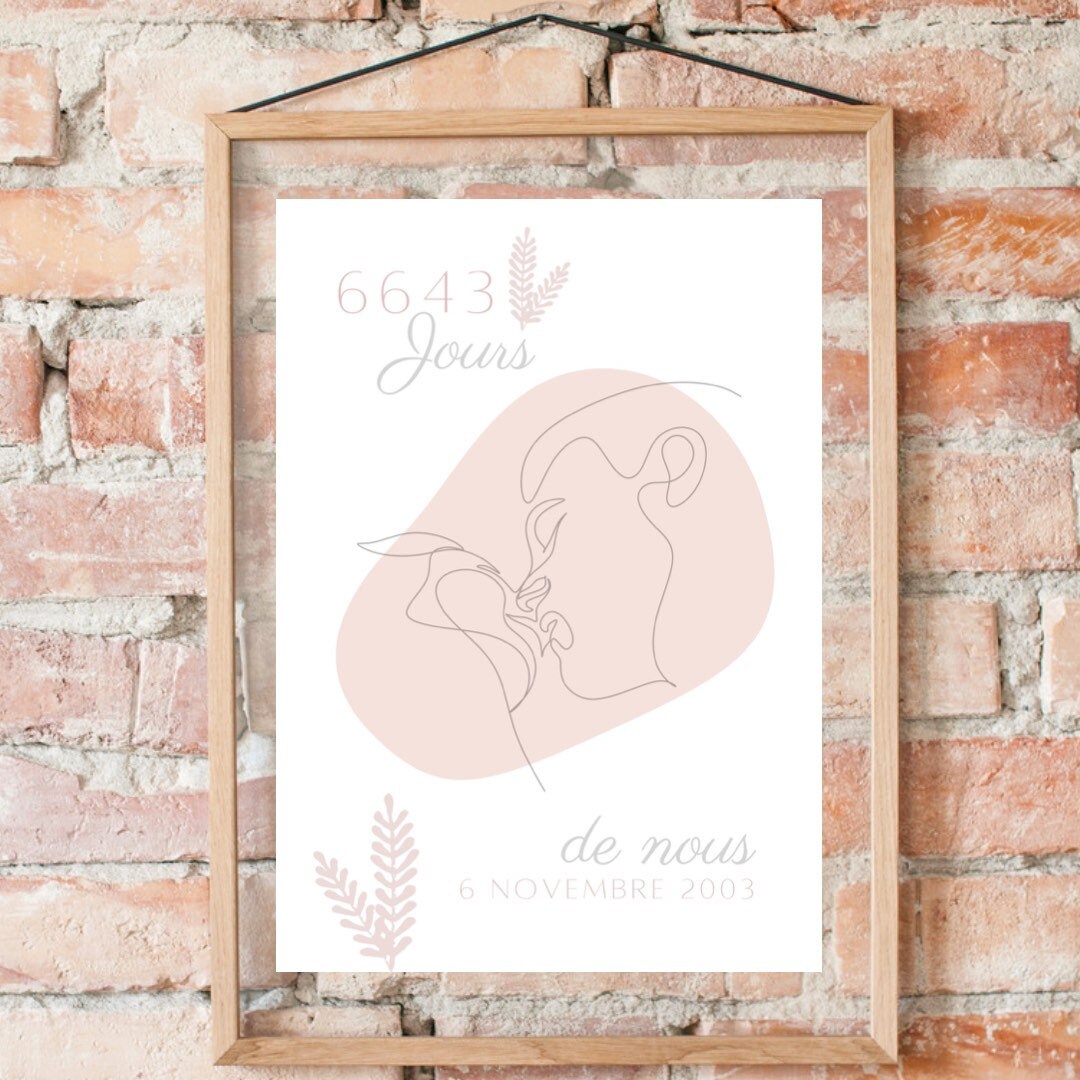 Affiche Love Saint Valentin