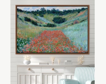 クロード・モネPoppy Field in a Hollow near Give Poppy Field in a Hollow near Giverny by Claude Oscar Monet