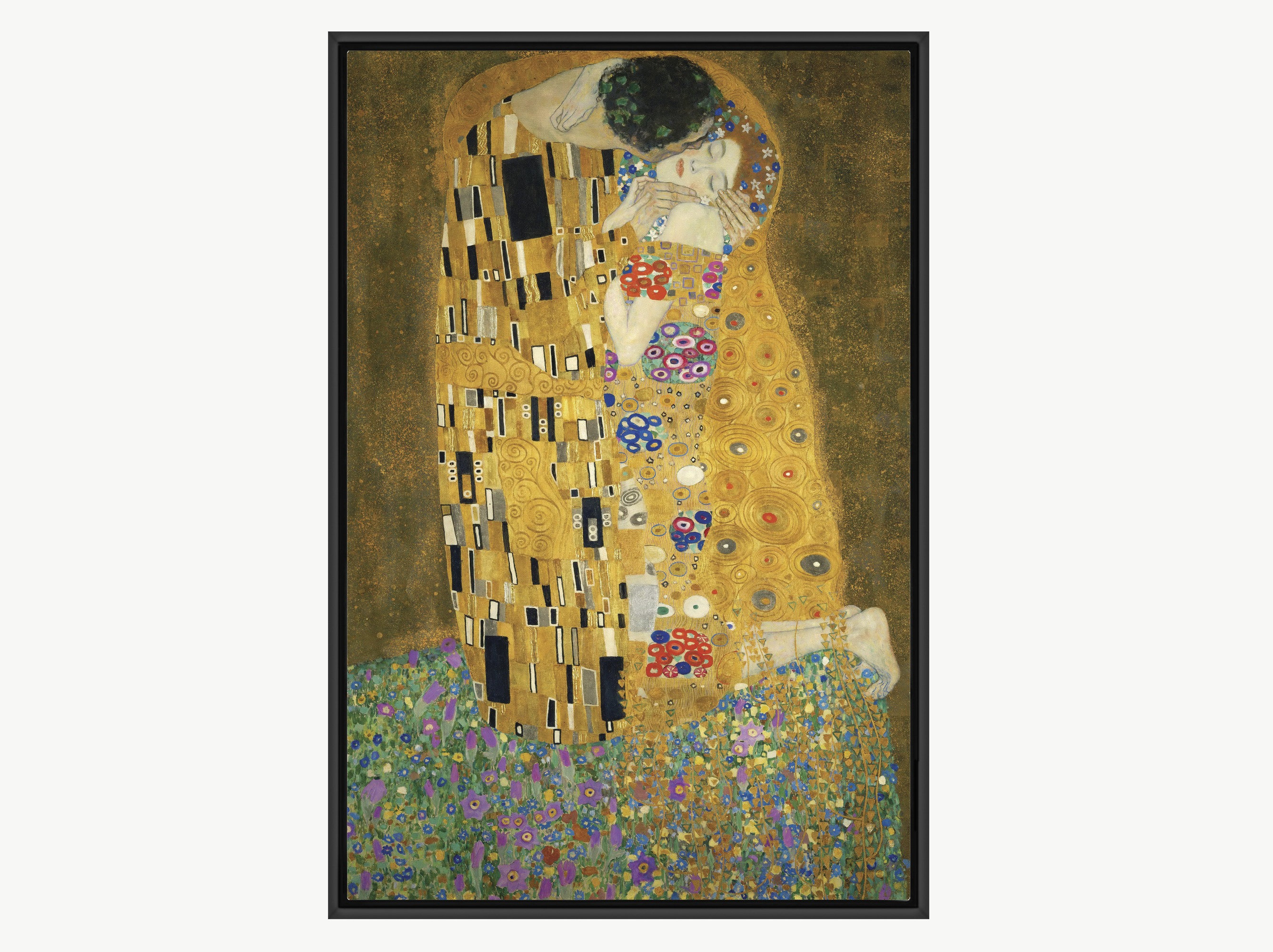 The Kiss by Gustav Klimt People Historic Illustrations Fine Art