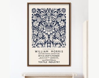 William Morris Framed Canvas Wall Art Print Historic Cultural Illustrations Framed Large Gallery Art, Abstract Art, Gift,Wall Decor