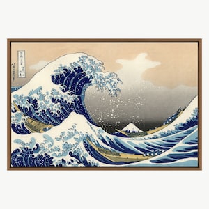 The Great Wave Off Kanagawa by Hokusai, Canvas Art Print, Frame Large Wall Art, Gift, Wall Decor