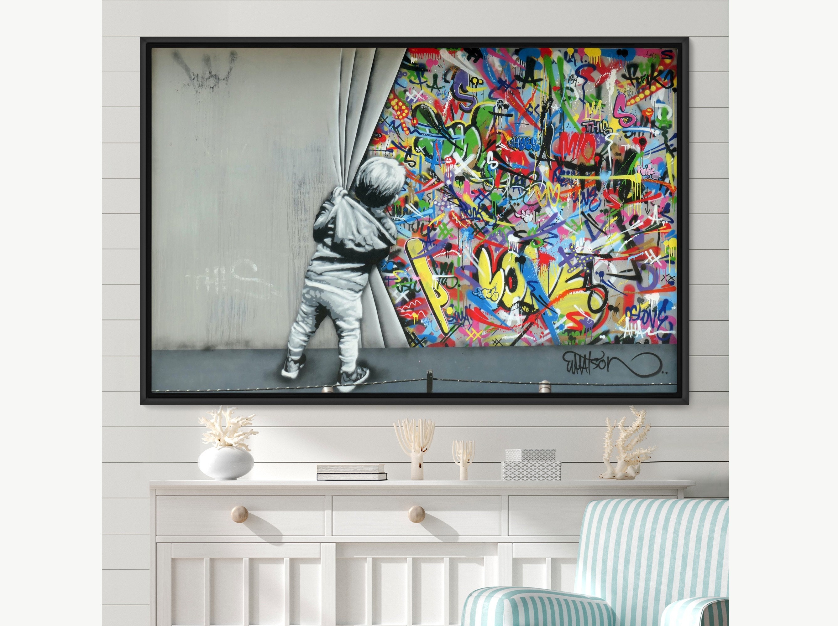 kurry ステンシルアート トムヨーク banksy kyne