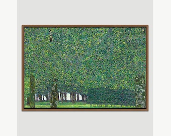 Gustav Klimt Art, The Park 1910, Framed Canvas Art Print, Frame Large Wall Art, Vintage Art, Minimalist Art, Green Art, Gift, Wall Decor
