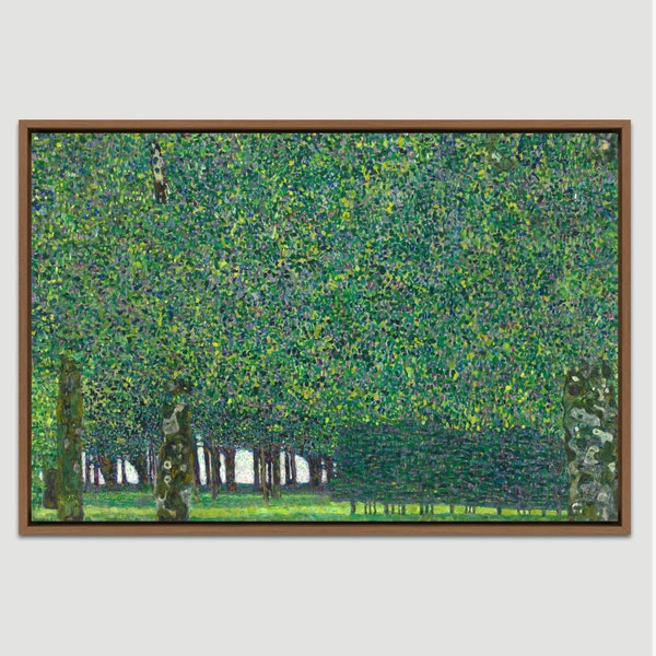 Gustav Klimt Art, The Park 1910, Framed Canvas Art Print, Frame Large Wall Art, Vintage Art, Minimalist Art, Green Art, Gift, Wall Decor