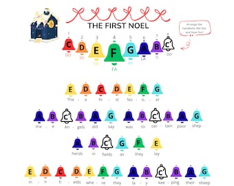 Jingle Bells Handbell Sheet Music: Easy Color-coded Christmas Song (PDF ...