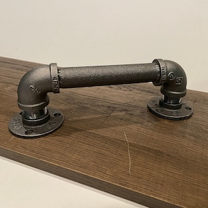 Industrial Iron Door Handle | Steampunk Decor | Industrial Decor | Oversized Drawer Pull