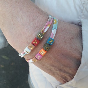 Personalized cord bracelet LIBERTY OF LONDON
