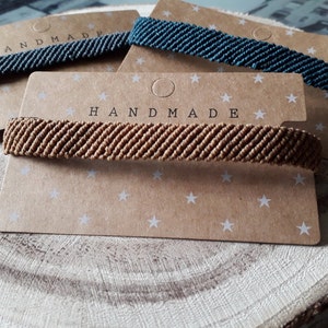 Woven macrame bracelet for men, surfer bracelet, boho, hippie, waterproof