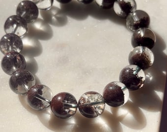 Pulsera Lodolita Jardín Cuarzo 12mm