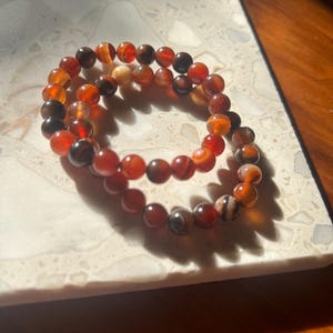 Sardonyx Beaded Bracelet