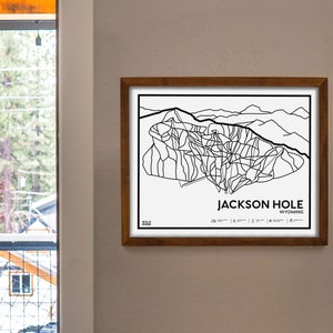 Jackson Hole Trail Map - Etsy