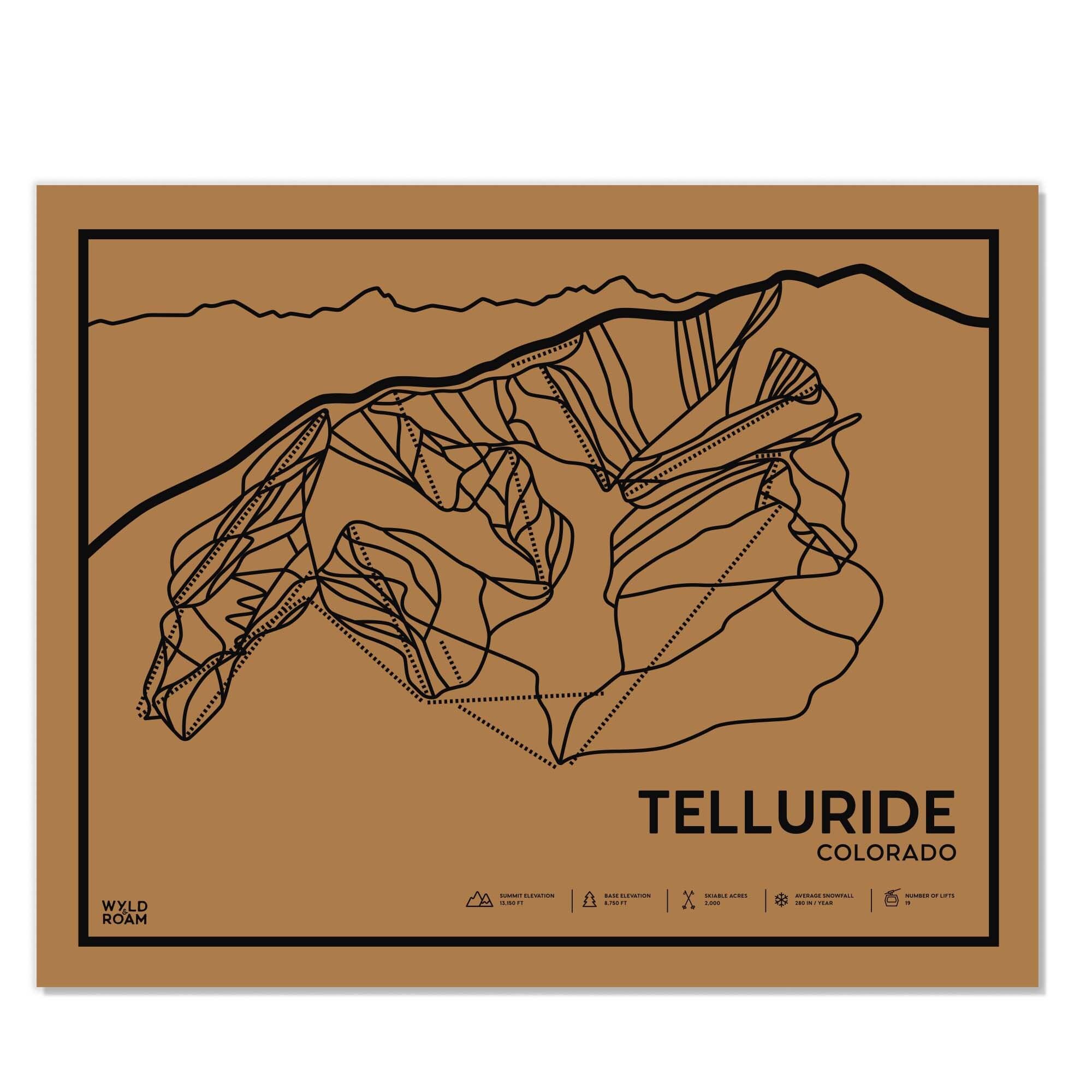 Telluride Trail Map - Etsy