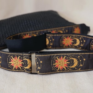 Sun And Moon Jacquard Bag Strap, Adjustable Replacement Strap, Woven Shoulder Strap, Versatile Strap, Multi-Purpose Strap